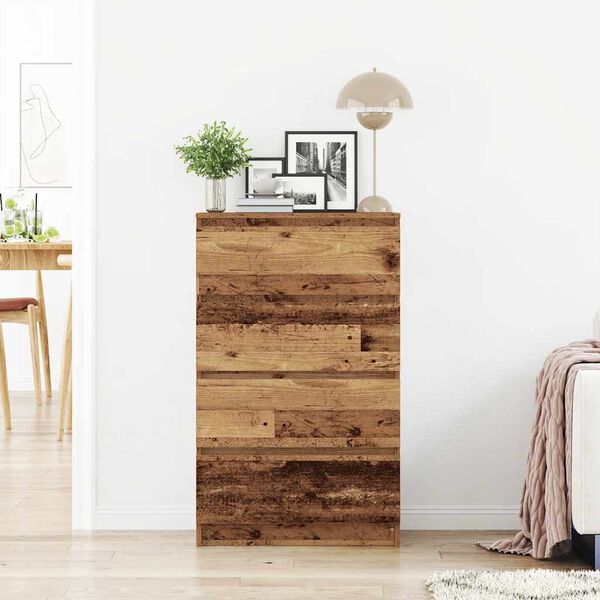 vidaXL Sideboard Altholz-Optik 60x35x98,5 cm Holzwerkstoff