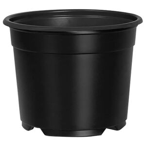 vidaXL Runder Blumentopf 50 stk. Schwarz &Oslash; 10 x 8 cm Kunststoff