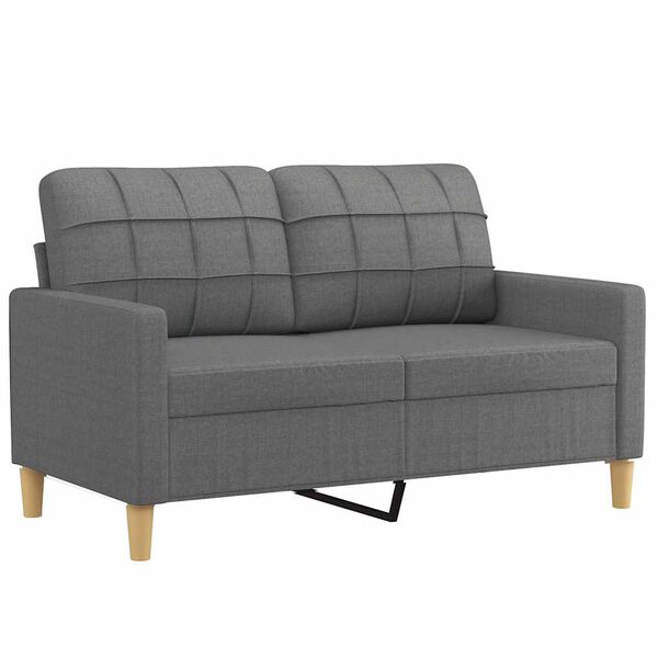 vidaXL 2-Sitzer-Sofa Dunkelgrau 120 cm Stoff