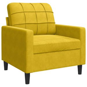 vidaXL Sessel Gelb 60 cm Samt