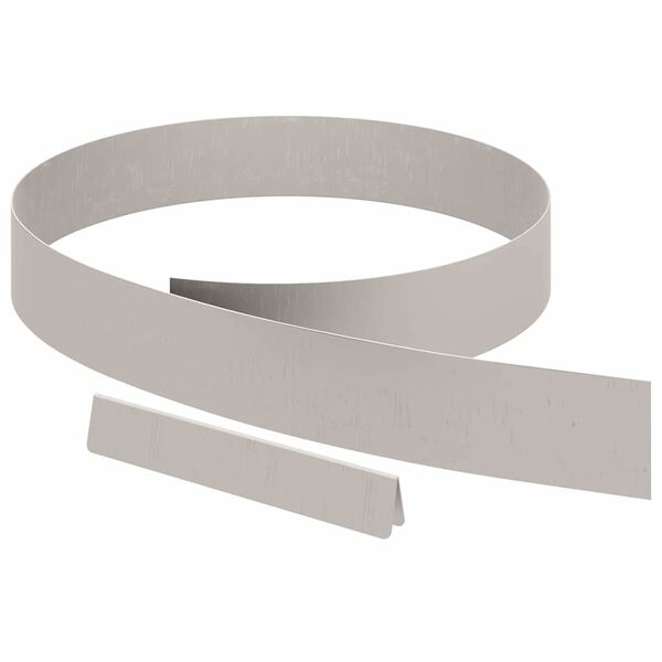 vidaXL Raseneinfassung Rostig 450 x 0,05 x 15 cm Wetterfeststahl