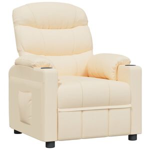 vidaXL Relaxsessel Creme Stoff