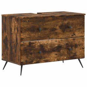 vidaXL Waschbeckenschrank BREDA Raucheiche 82 x 41 x 59 cm