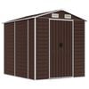 vidaXL Gartenhaus Braun 191 x 215 x 198 cm Verzinkter Stahl
