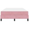 vidaXL Boxspringbett mit Matratze Rosa 120 x 190 cm Stoff