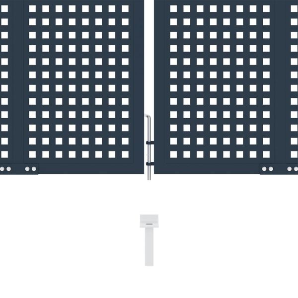 vidaXL Zauntor Anthrazit 404x100 cm Stahl