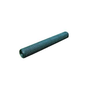 vidaXL Maschendraht Stahl Hexagon 1x25 m Dunkelgr&uuml;n