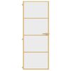 vidaXL Innent&uuml;r Schlank Golden 76x201,5 cm Hartglas und Aluminium