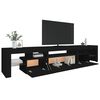 vidaXL TV-Schrank mit LED-Leuchten Schwarz 215x36,5x40 cm