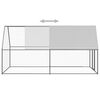 vidaXL Hühnerkäfig 2x4x2 m Verzinkter Stahl