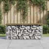 vidaXL Gartenbank aus Gabionen 103x31,5x42 cm Kiefernholz Imprägniert