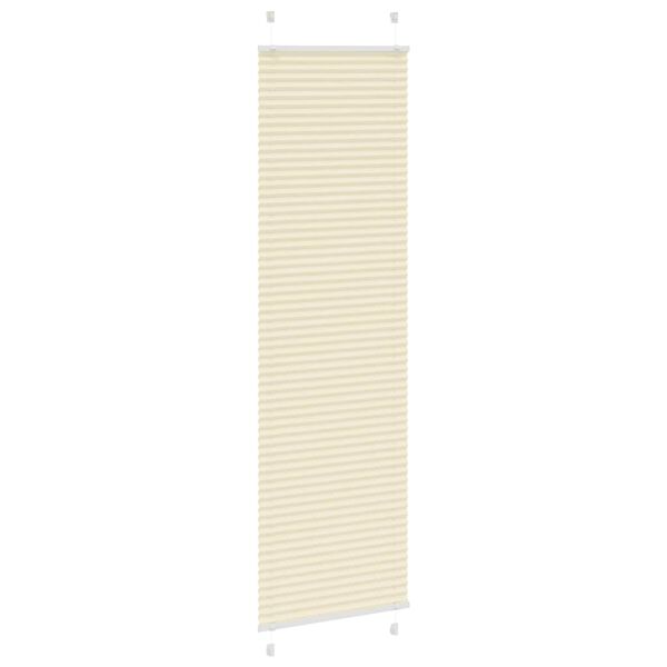vidaXL Plissee Creme 55x200 cm Stoffbreite 54,4 cm Polyester