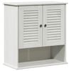 vidaXL Badezimmerschrank VIGO Wei&szlig; und Antikwei&szlig; 67,5 x 34 x 71,5 cm