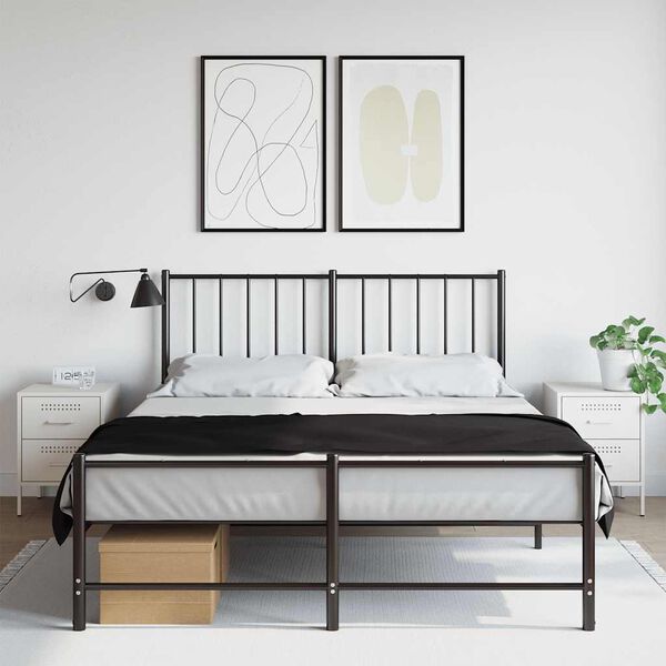 vidaXL Nachttische 2 Stk. Wei&szlig; 36x39x50,5 cm Stahl