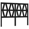 vidaXL Kopfteil Schwarz 156x4x100 cm Massivholz Kiefer
