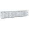 vidaXL Gabionen-Hochbeet 3 pcs Silber