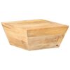 vidaXL Couchtisch V-Form 66x66x30 cm Mango Massivholz