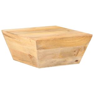 vidaXL Couchtisch V-Form 66x66x30 cm Mango Massivholz