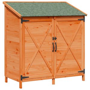 vidaXL Gartenschuppen Braun 106 x 56 x 113,5 cm Massivholz aus Fichte