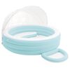 INTEX Pool Lounge Float mit Sonnenhaube Helles Blau und Wei&szlig; PVC