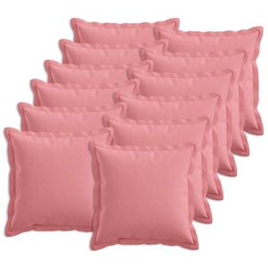 vidaXL Kissenbezug 12 stk. HOUTEN Rosa 40 x 40 cm Kunstleinen