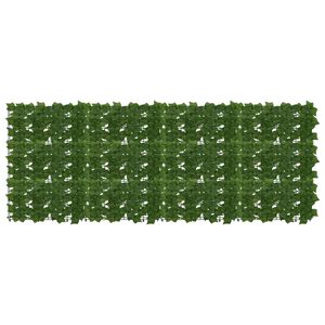 vidaXL Balkonsichtschutz mit Bl&auml;ttern Gr&uuml;n 200 x 75 cm