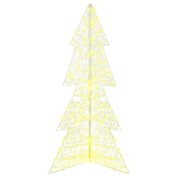 vidaXL Weihnachtsbaum mit 160 LEDs Warmes Wei&szlig; 150 cm Acryl