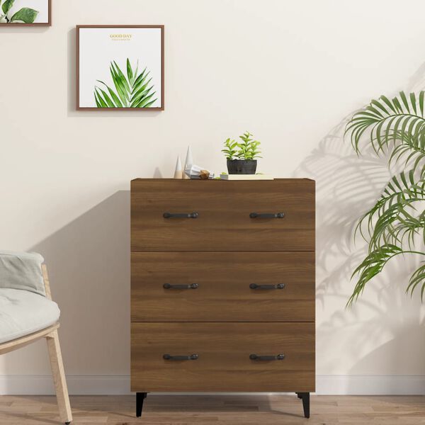 vidaXL Sideboard Braun Eichen-Optik 69,5x34x90 cm Holzwerkstoff