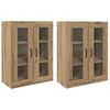 vidaXL Wandmontierte Schr&auml;nke 2 pcs Artisan-Eiche 69,5 x 34 x 90 cm
