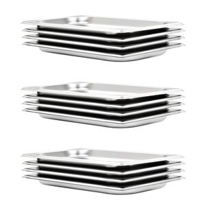 vidaXL Gastronormbeh&auml;lter 12 Stk. GN 1/3 20 mm Edelstahl