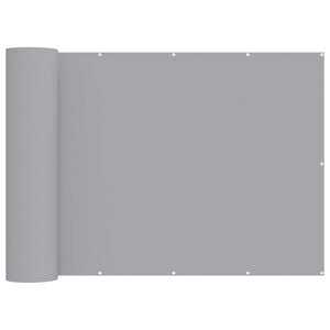 vidaXL Balkon Sichtschutz 150 x 300 cm Polyester Hellgrau
