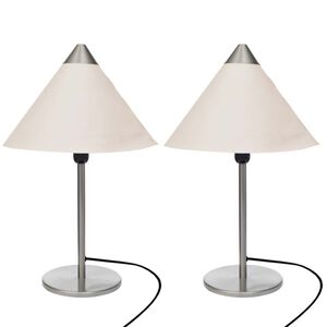 vidaXL Lampen 2 pcs Wei&szlig; 25 x 25 x 40 cm Papier
