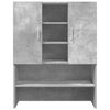 vidaXL Waschmaschinenschrank Betongrau 70,5x25,5x90 cm