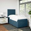vidaXL Boxspringbett mit Matratze Blau 80x200 cm Samt