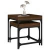 vidaXL Beistelltische 2 Stk. Braun Eichen-Optik Holzwerkstoff