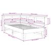 vidaXL Massivholzbett mit Regal ohne Matratze Wei&szlig; 90x200 cm Kiefer