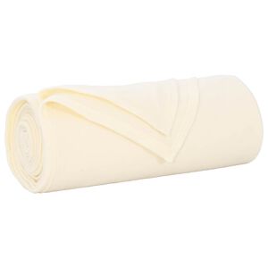 vidaXL &Uuml;berwurfdecke Creme 170 x 130 cm Fleece