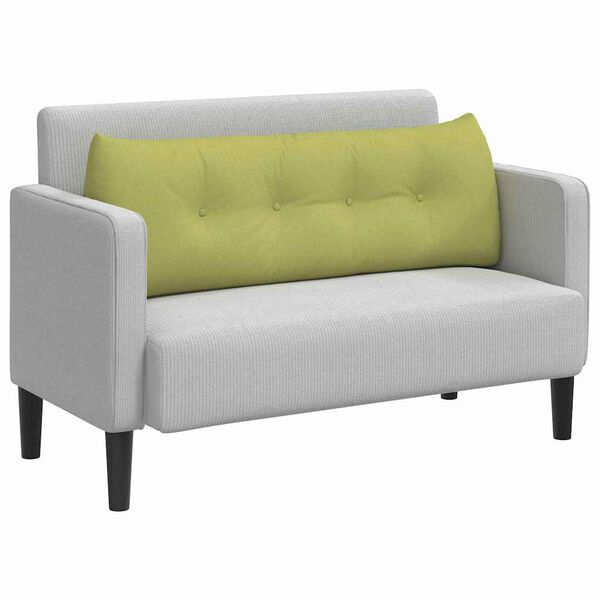 vidaXL R&uuml;cken Kissen Hellgr&uuml;n 140 x 24 x 50 cm Stoff