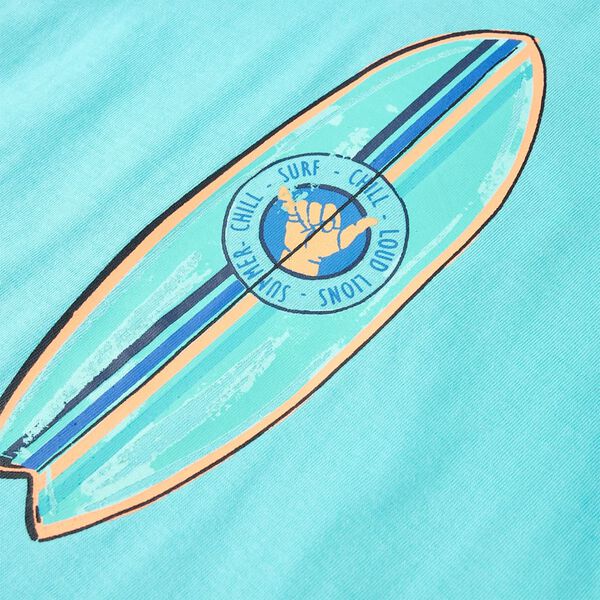 Kinder-Kurzarmshirt Aquablau 104