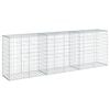 vidaXL Gabione mit Deckel 300x50x100 cm Verzinktes Eisen