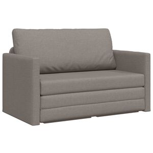 vidaXL Schlafsofa 110cm Taupe Stoff