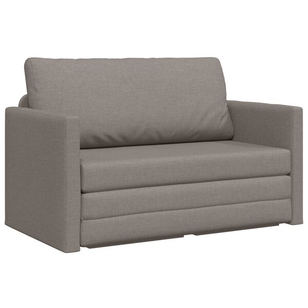 vidaXL Schlafsofa 110cm Taupe Stoff
