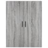 vidaXL Wandschrank Grau Sonoma 69,5x34x90 cm