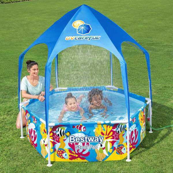 Bestway Steel Pro UV Careful Aufstellpool f&uuml;r Kinder 183x51 cm