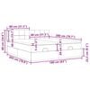 vidaXL Ottoman-Bett mit Matratzen Hellgrau 160x200 cm Stoff