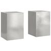 vidaXL Pflanzenst&auml;nder 2 pcs Silber 24 x 24 x 35 cm Edelstahl