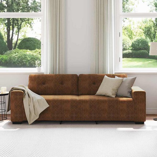 vidaXL 3-Sitzer-Sofa Braun 180 cm Kunstleder