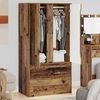 vidaXL Badezimmerschrank Altholz 79,5 x 49 x 156 cm Holzwerkstoff
