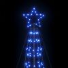 vidaXL LED Weihnachtsbaum mit Erdspie&szlig;en 1534 LEDs Blau 500 cm