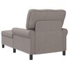 vidaXL Lounge-Liege mit Kissen Taupe 91 x 157 x 91 cm Stoff